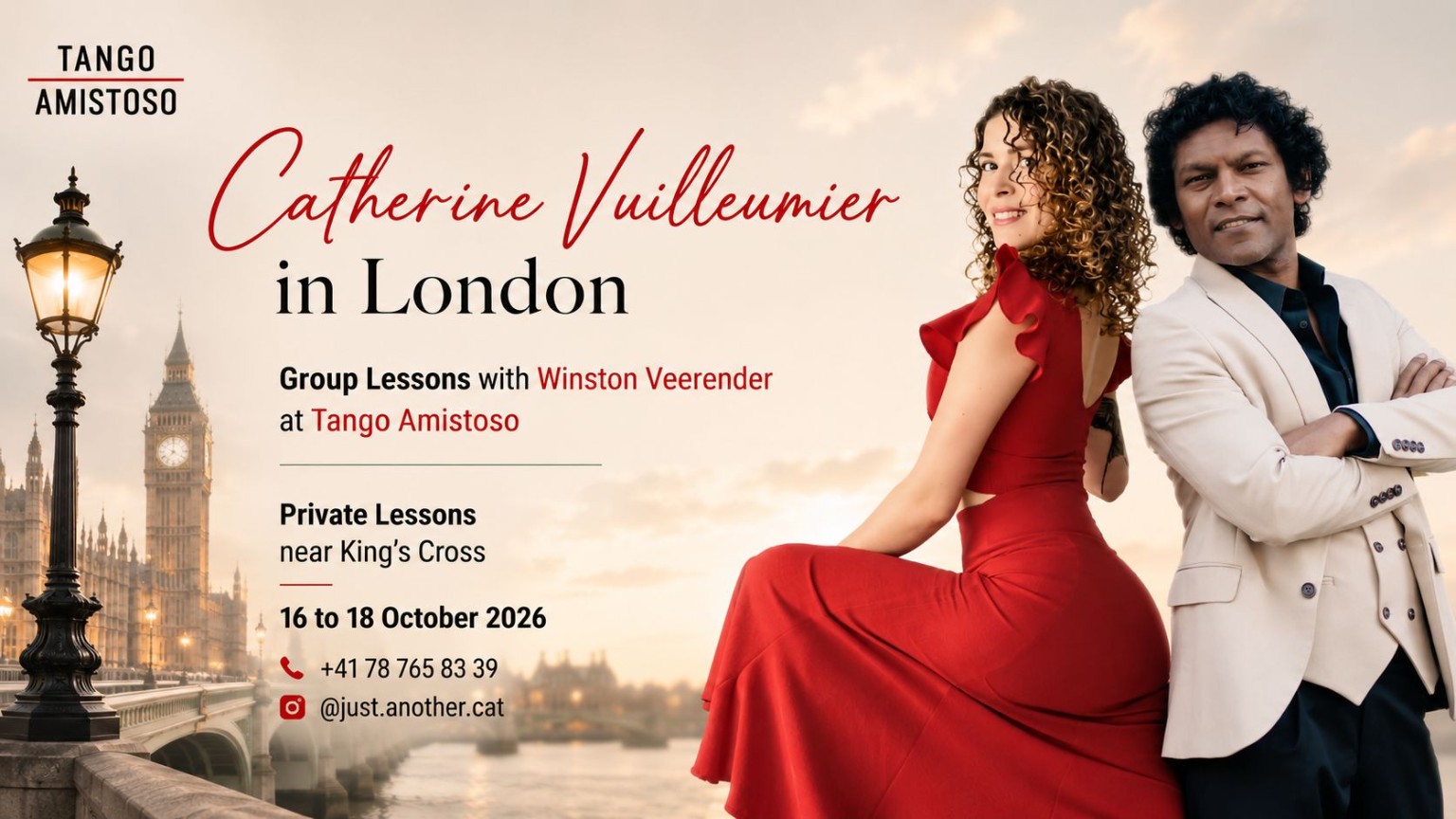 Catherine Vuilleumier with Winston Veerender