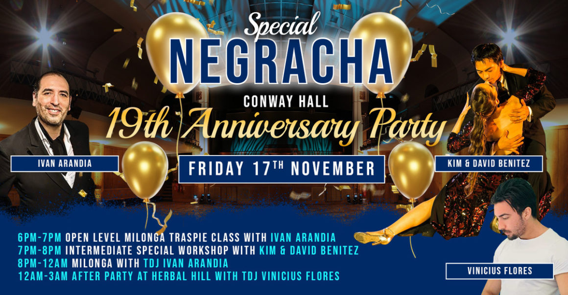 THIS FRIDAY! 19 years at Negracha – Anniversary Party!