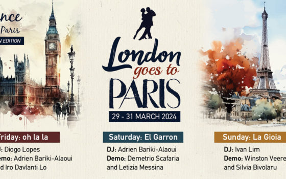 NEW Classes/Venues, Paris – London Collaboration, Negracha and a lovely week at Tango Amistoso