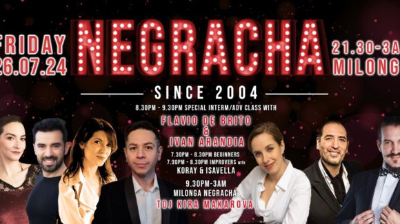 Negracha, New Course on Wednesdays, Joscha Engel & Sayaka Higuchi in London, World Champions Marcos Roberts & Louise Malucelli are coming back! Negracha, New Course on Wednesdays, Joscha Engel & Sayaka Higuchi in London, World Champions Marcos Roberts & Louise Malucelli are coming back!