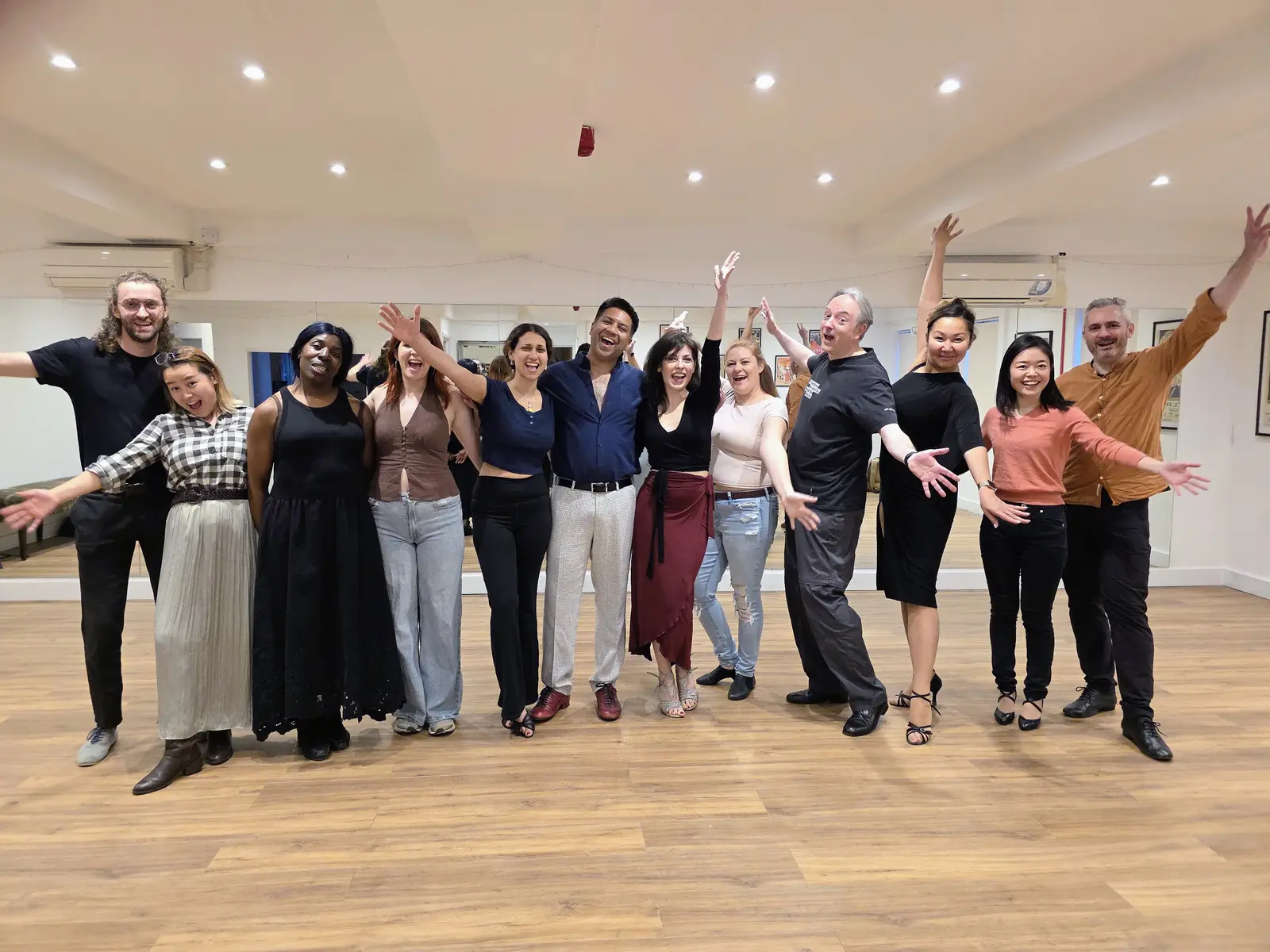 Tango Amistoso group after an Argentine tango class in Shepherd’s Bush